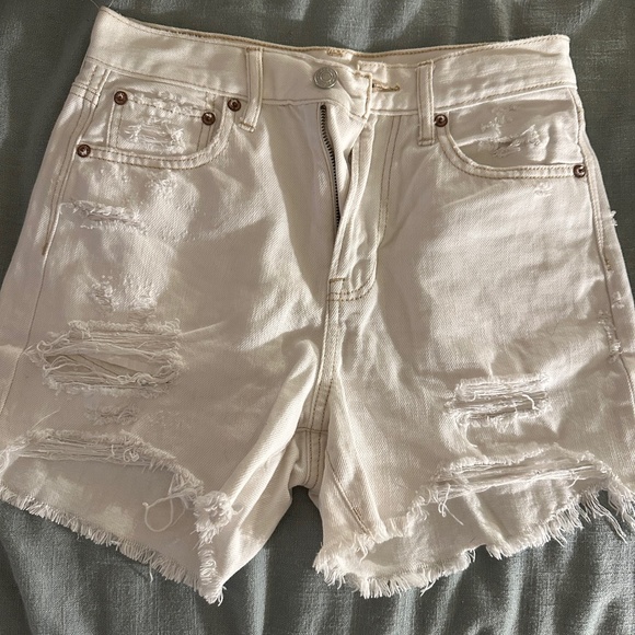 American Eagle Outfitters Shorts 9s Boyfriend White Denim Shorts